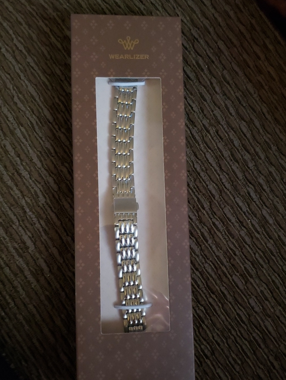 Silver Tone Link Watch Band Iphone for Women